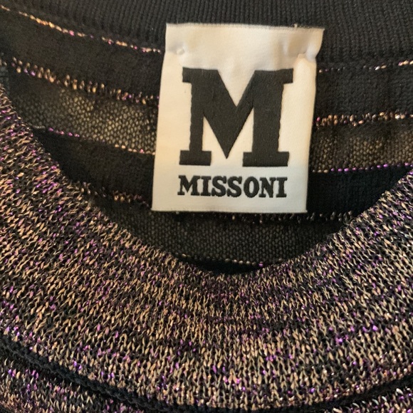 Missoni Purple Metallic Stretch Waist Dress comes with slip dress - Picture 6 of 9